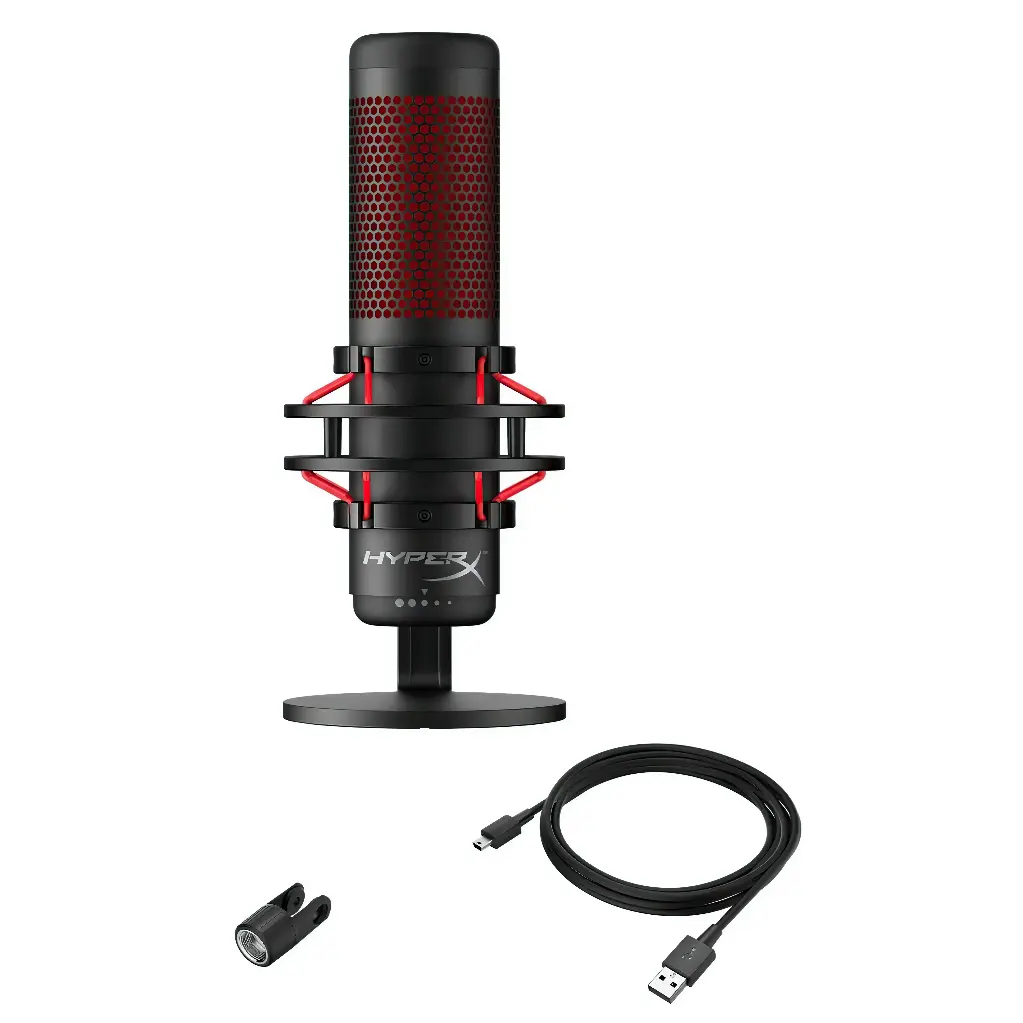 Micrófono USB Hyperx QuadCast Negro Condensador-2.webp