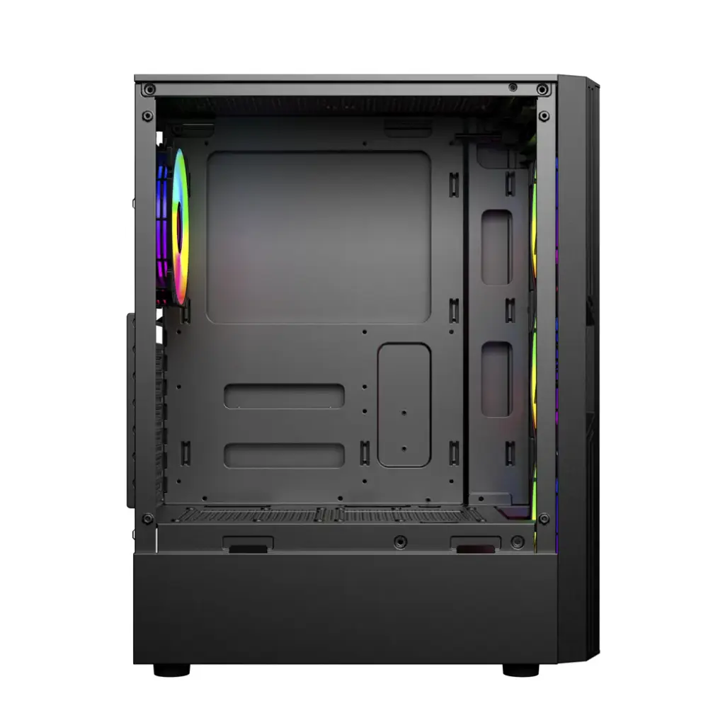 Gabinete Sentey Hunter black 4 coolers argb mesh vidrio temp-4.webp