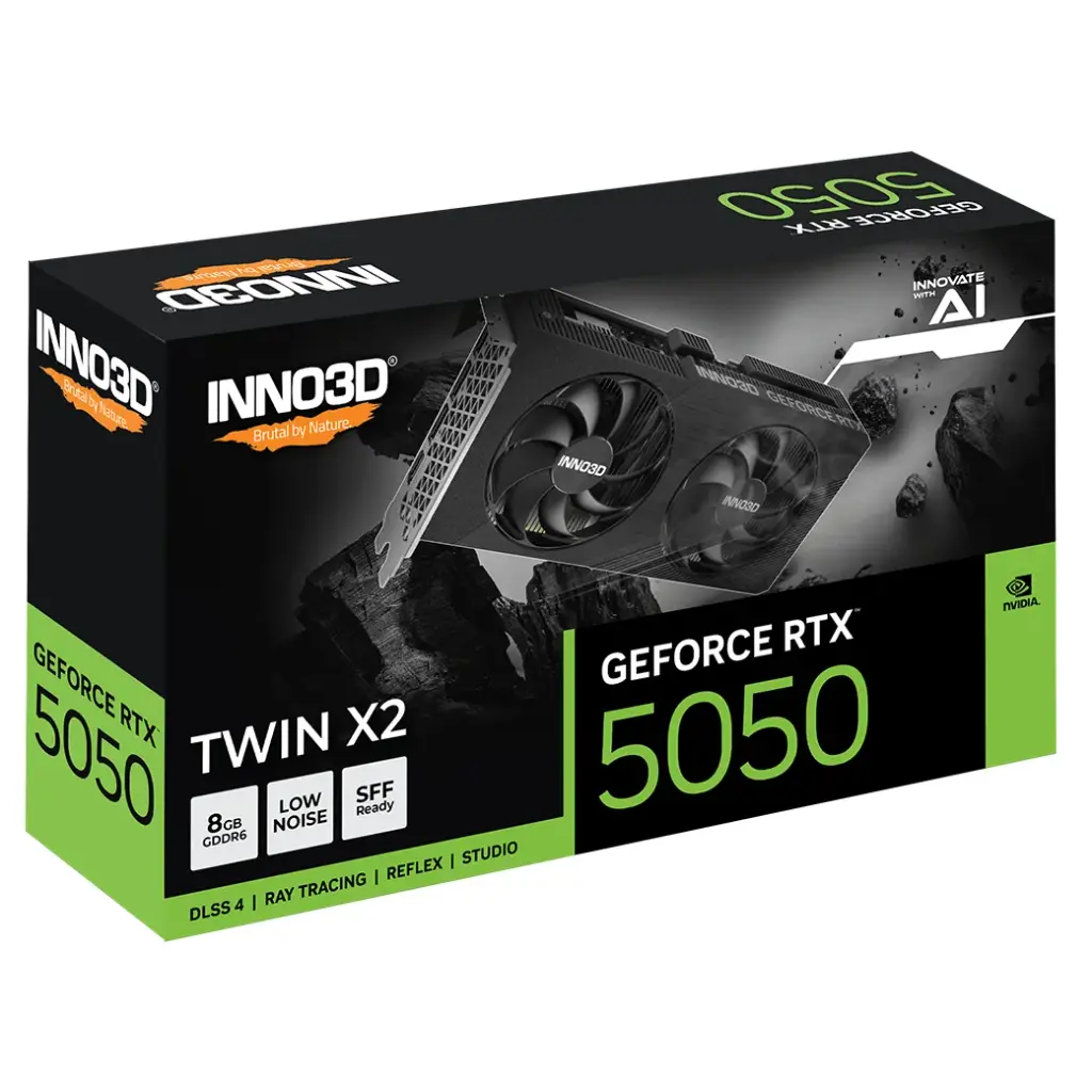Placa de Video INNO3D NVIDIA Geforce RTX 5050 8GB GDDR6 TWIN X2-3.webp