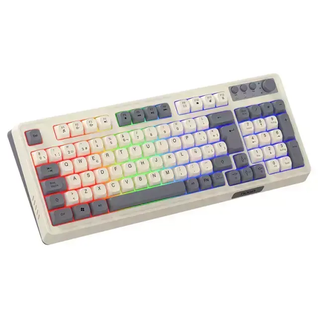 Teclado gamer membrana Noga NKB-Q50 vintage RGB Leds-2.webp