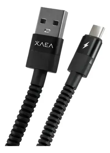 Cable usb C a usb 3.0 Carga rápida Xaea Hulk 1mt Carga y datos premium negro-2.webp