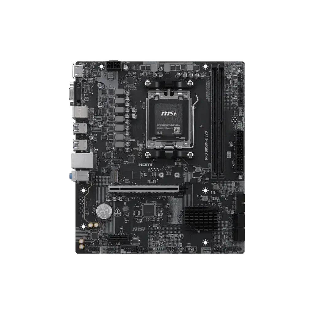 Placa madre MSI PRO B850M-E EVO AM5 DDR5-2.webp