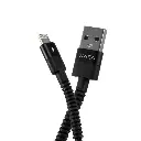 Cable lightning a usb 3.0 carga rápida Xaea Hulk 1mt Carga y datos premium negro-2.webp