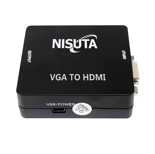 Additional Image 4: Adaptador-VGA-a-HDMI-Nisuta-1080P-Alimentacion-USB-1-1.webp