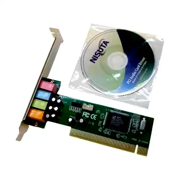 Additional Image 2: Placa-de-sonido-PCI-audio-4.1-Nisuta-2.webp