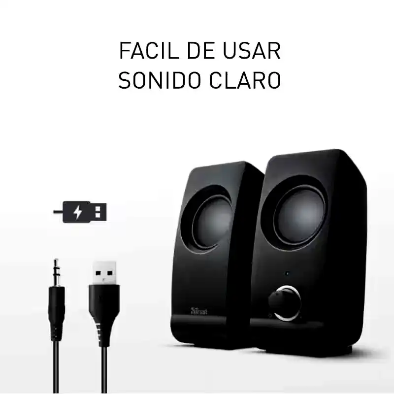 Additional Image 3: Parlantes-Trust-Remo-2.0-USB-8W4.webp