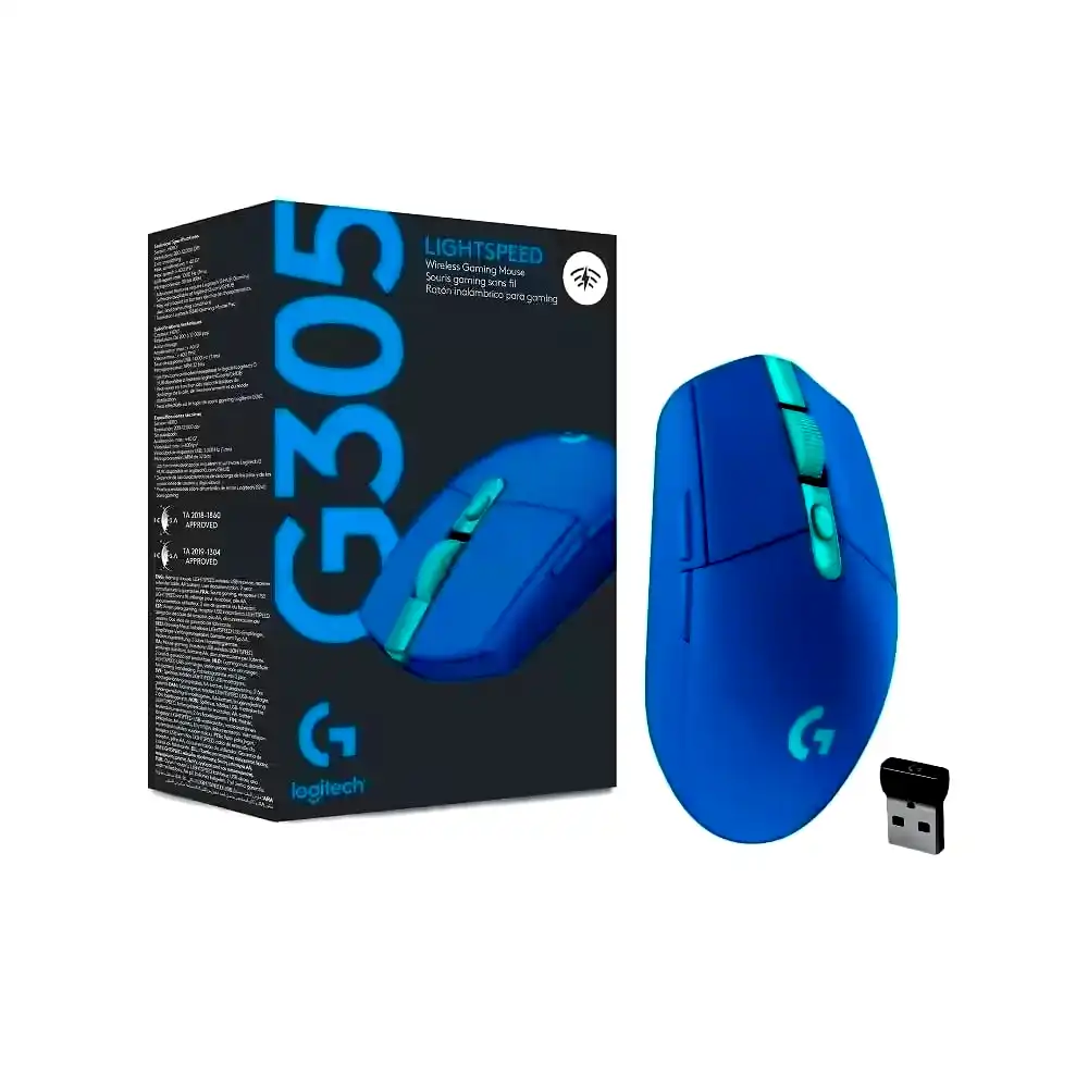Additional Image 3: Mouse-gamer-inalambrico-Logitech-G305-12.000dpi-azul-3.webp