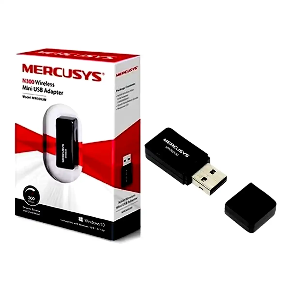 Additional Image 1: Placa-de-red-Wifi-mini-USB-Mercusys-by-Tp-Link-N300-4.webp