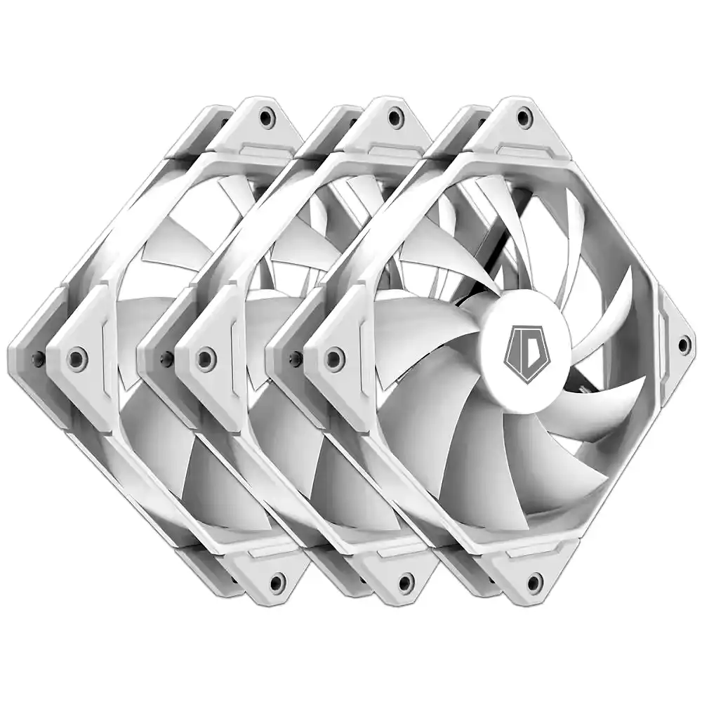 Additional Image 3: Cooler-gabinete-ID-Cooling-120x120mm-pack-x3u-ARGB-blancos-5.webp