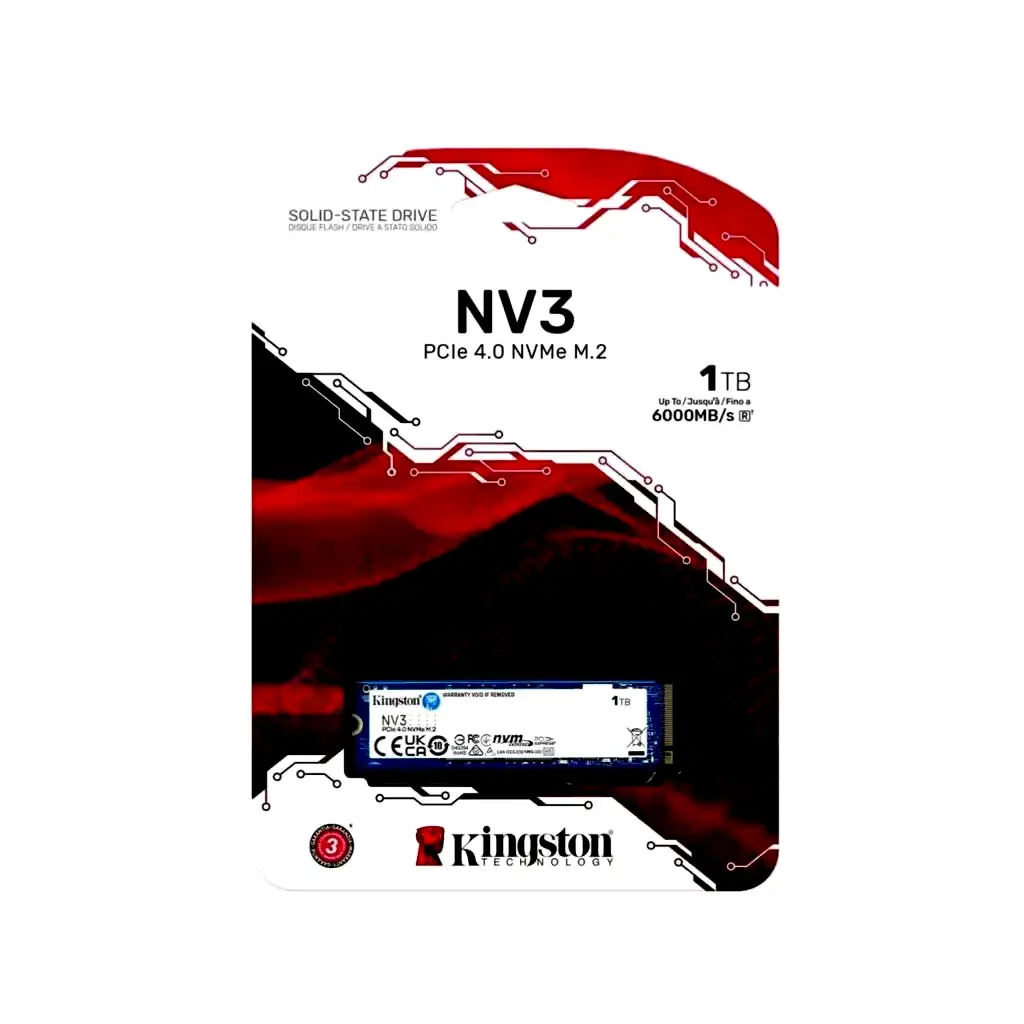 Additional Image 1: Disco-SSD-M.2-NVMe-Kingston-1TB-NV3-2.webp