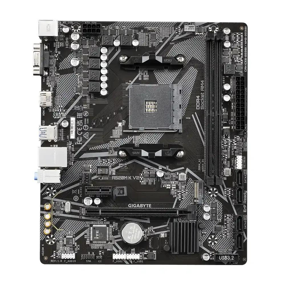 Placa madre Gigabyte A520M-K V2 AM4-2.webp