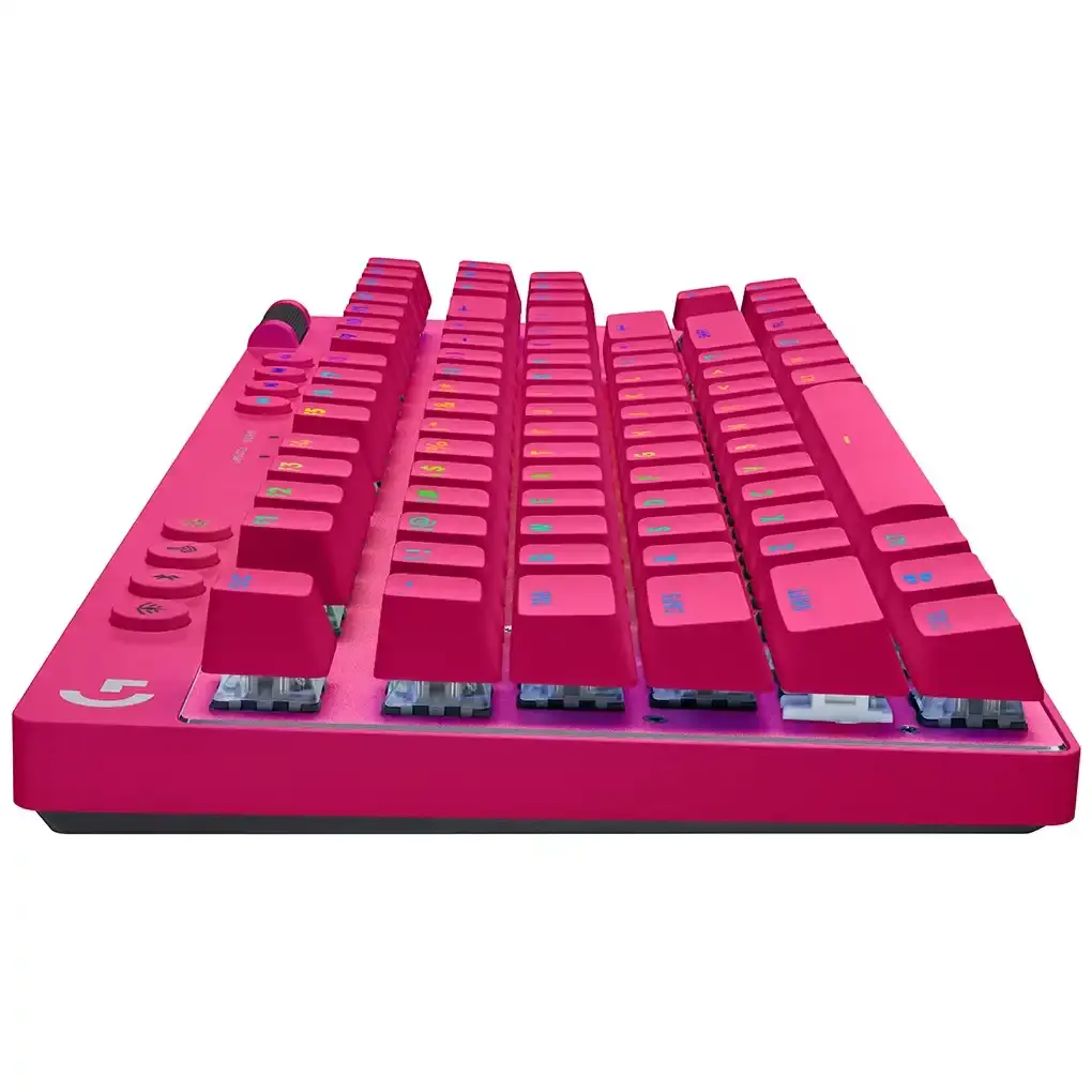 Teclado Inalámbrico Logitech PRO X Lightspeed Magenta-3.webp