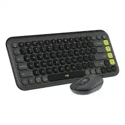 Teclado y mouse Inalámbrico Logitech POP Icon Negro-2.webp