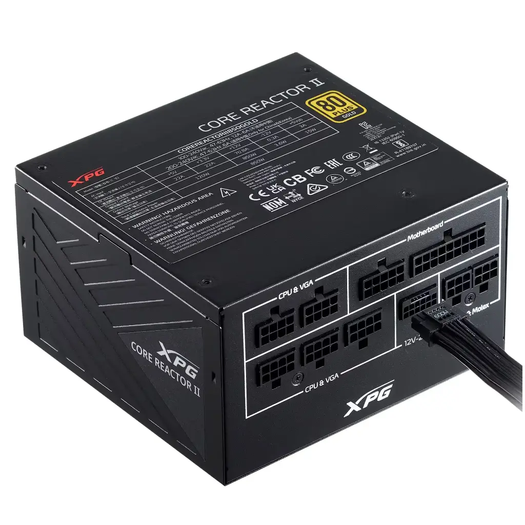 Fuente pc XPG Core Reactor II VE 850W 80 Plus Gold ATX.webp