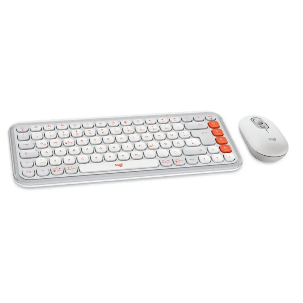 Teclado y mouse Inalámbrico Logitech POP Icon Blanco-2.webp