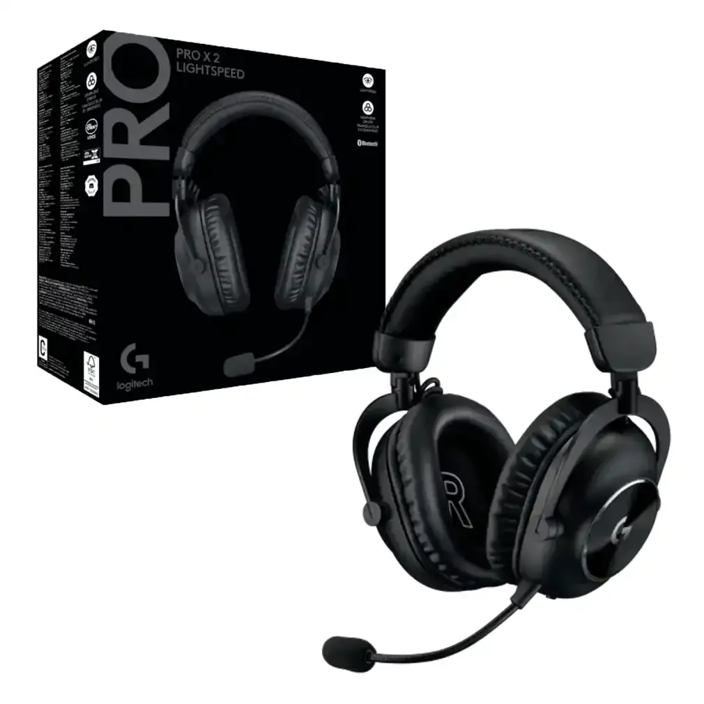 Auricular inalámbrico Logitech Pro X 2 Sonido 7.1 Negro Bluetooth-3.webp