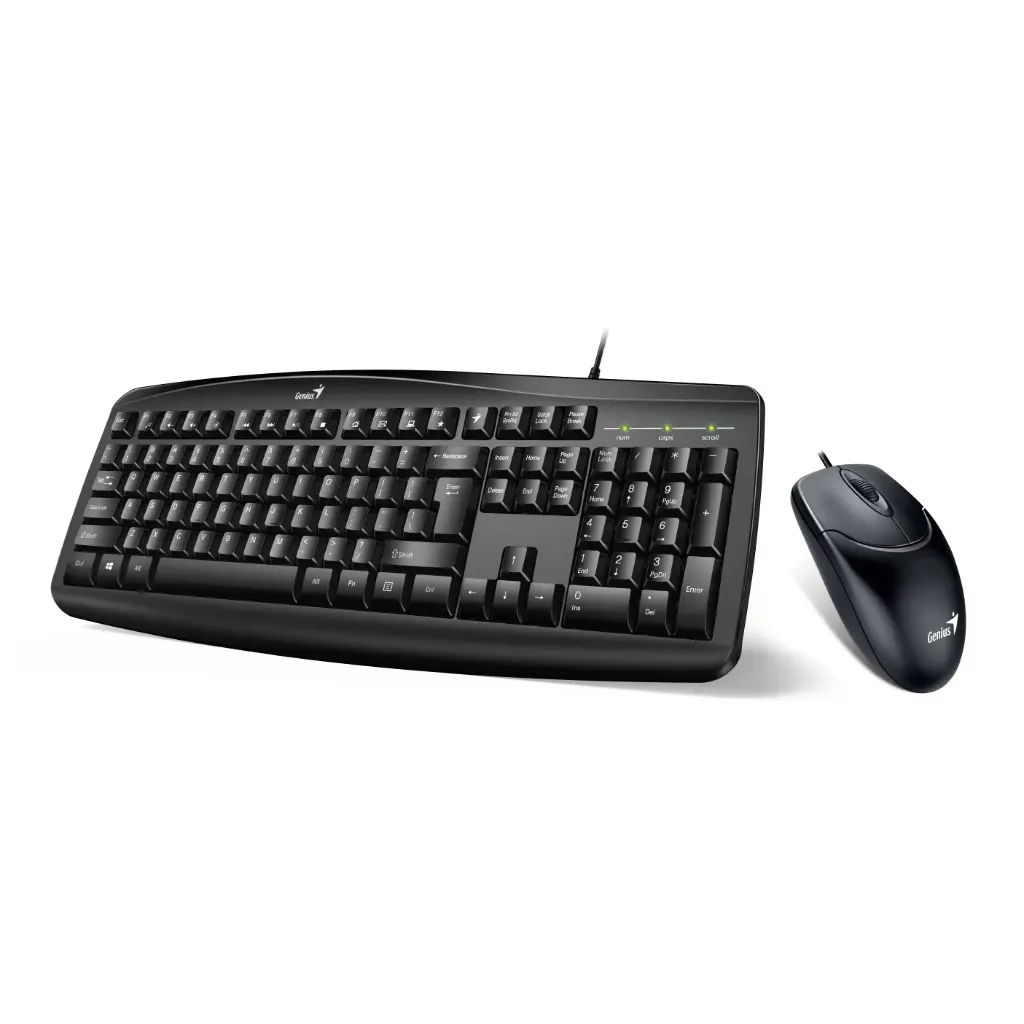 Teclado y mouse USB Genius KM-200 Multimedia-2.webp