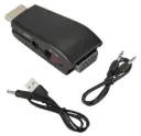 Adaptador HDMI a VGA Full HD 1080p Int.co c/audio Aliment. PC PS4 c/cables aux 
