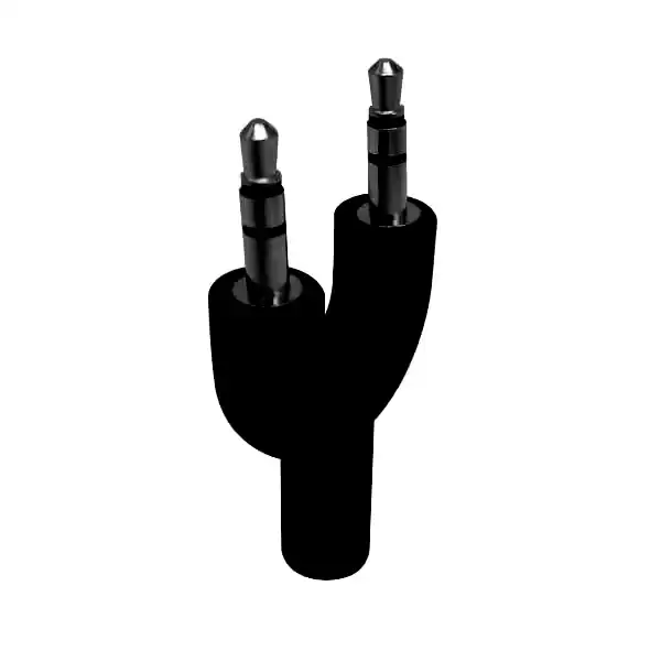 Adaptador Nisuta Auricular 1 entrada 3.5mm 4 contactos a 2 salidas 3 contactos p/PC - FJ1869 