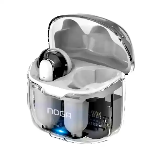 Auricular bluetooth Noga Twins blanco bluetooth 5.3 táctil llamadas 