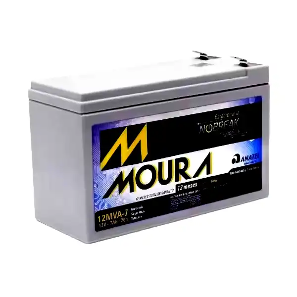 Batería para ups Moura 12v 7AH electrolito absorbido 
