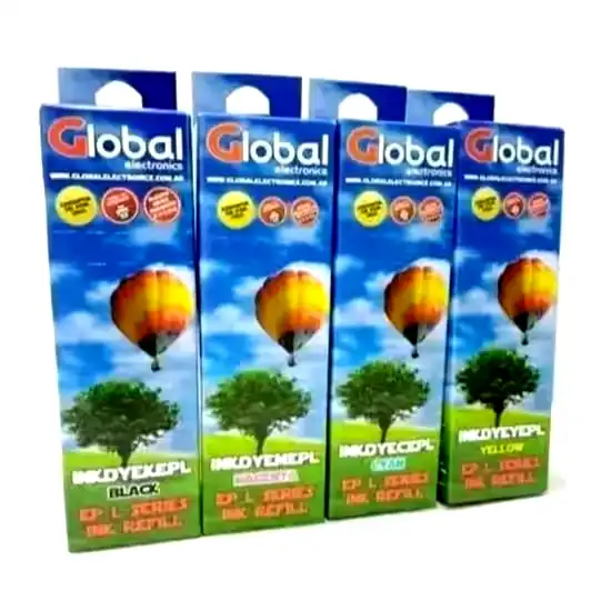 Botella de tinta alternativa Global Epson T664/673 Negro 70cm3 