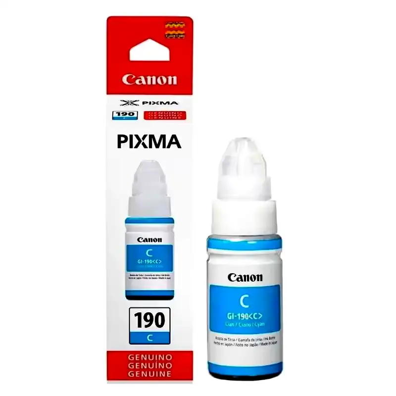 Botella de tinta original Canon cian GI-190-C 