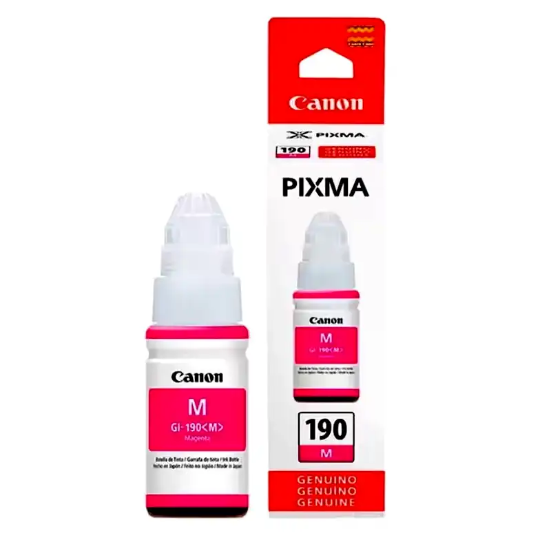 Botella de tinta original Canon magenta GI-190-M 