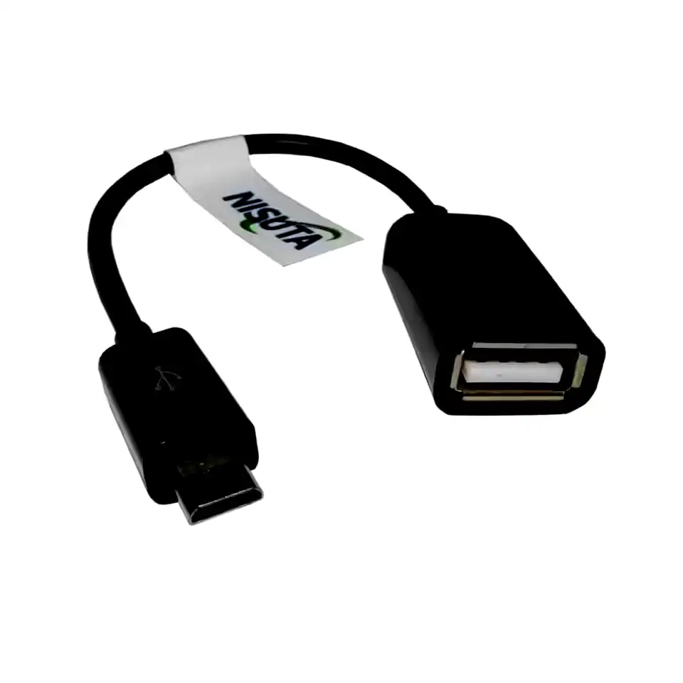 Cable Adaptador OTG Micro usb a USB 2.0 hembra 10cm para celulares/tablets 