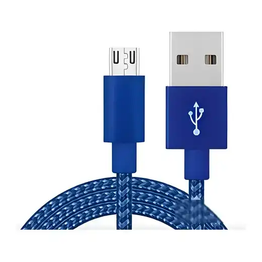 Cable micro usb a usb carga y datos malla tela 1m Int.co 