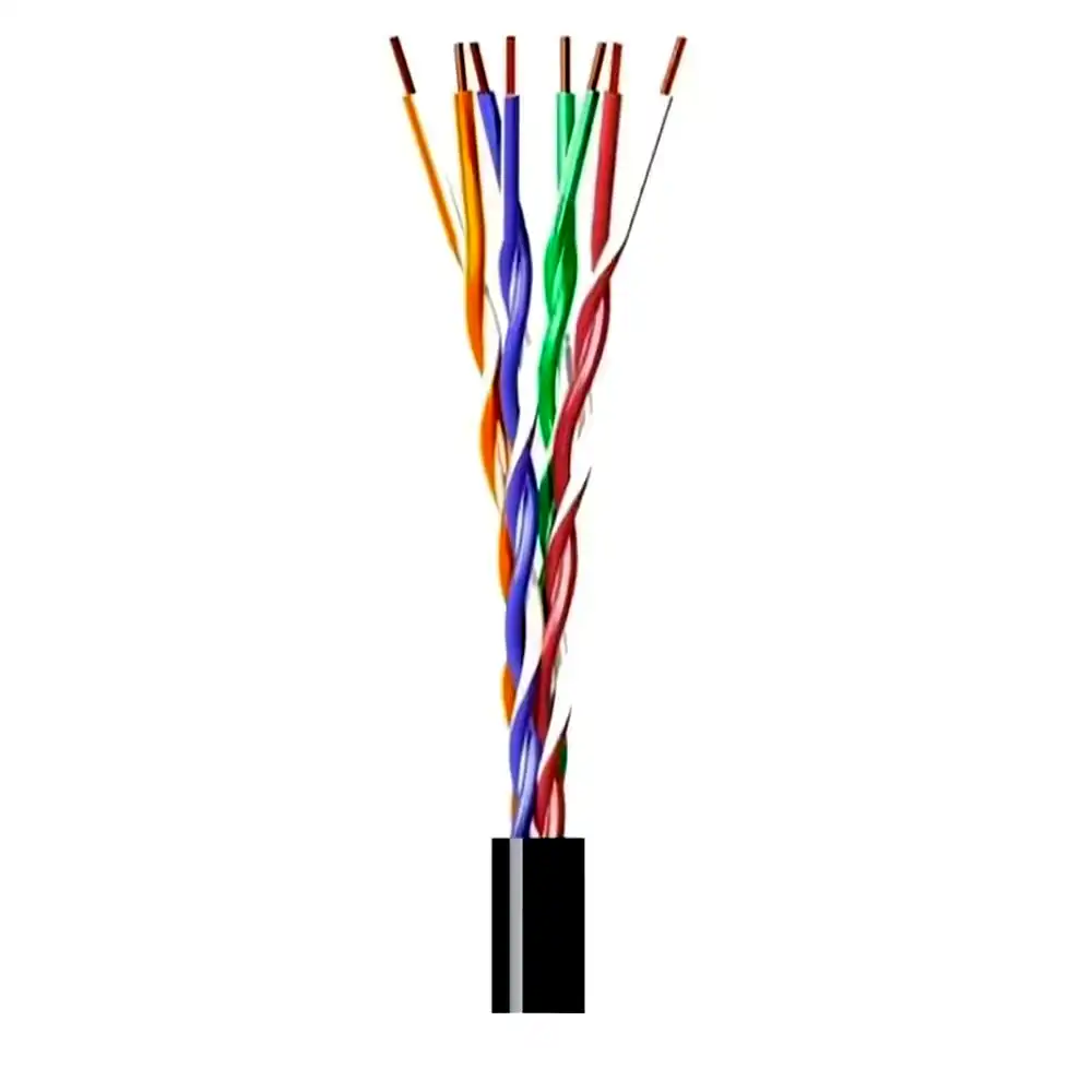 Cable UTP Cat 5E GLC interior/exterior cctv 100% cobre suelto 1m p/armar 