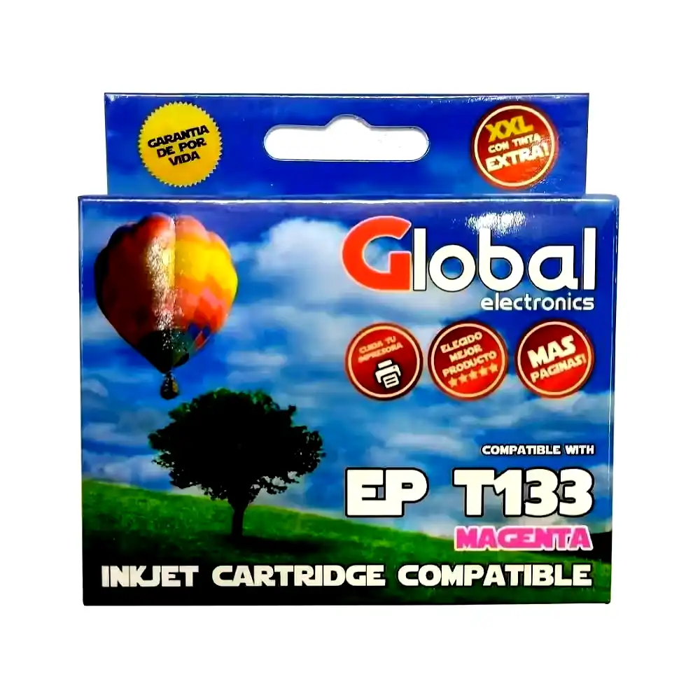 Cartucho alternativo Epson T133 T133120 magenta 13Mls 