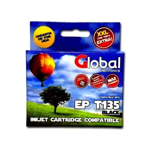 Cartucho alternativo Epson T135 T135120 negro 15Mls 