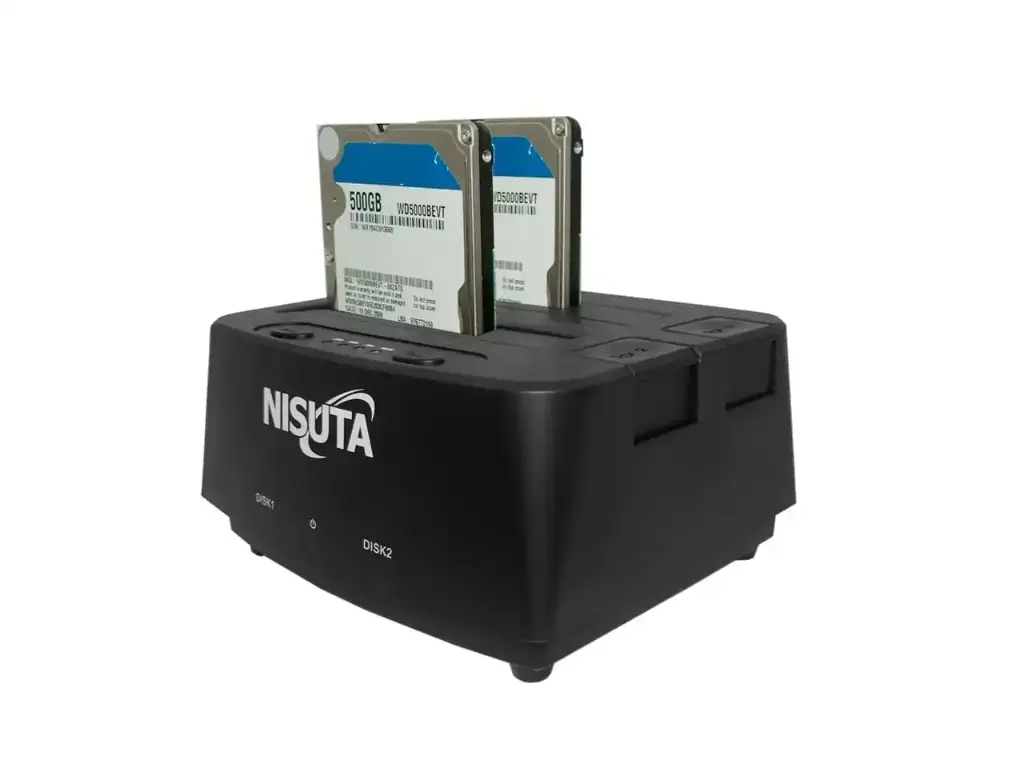 Clonador de discos 2.5" y 3.5" USB 3.0 docking Nisuta 