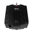 Estabilizador Forza 1200VA/600W 6 tomas c/usb Regulador autom 