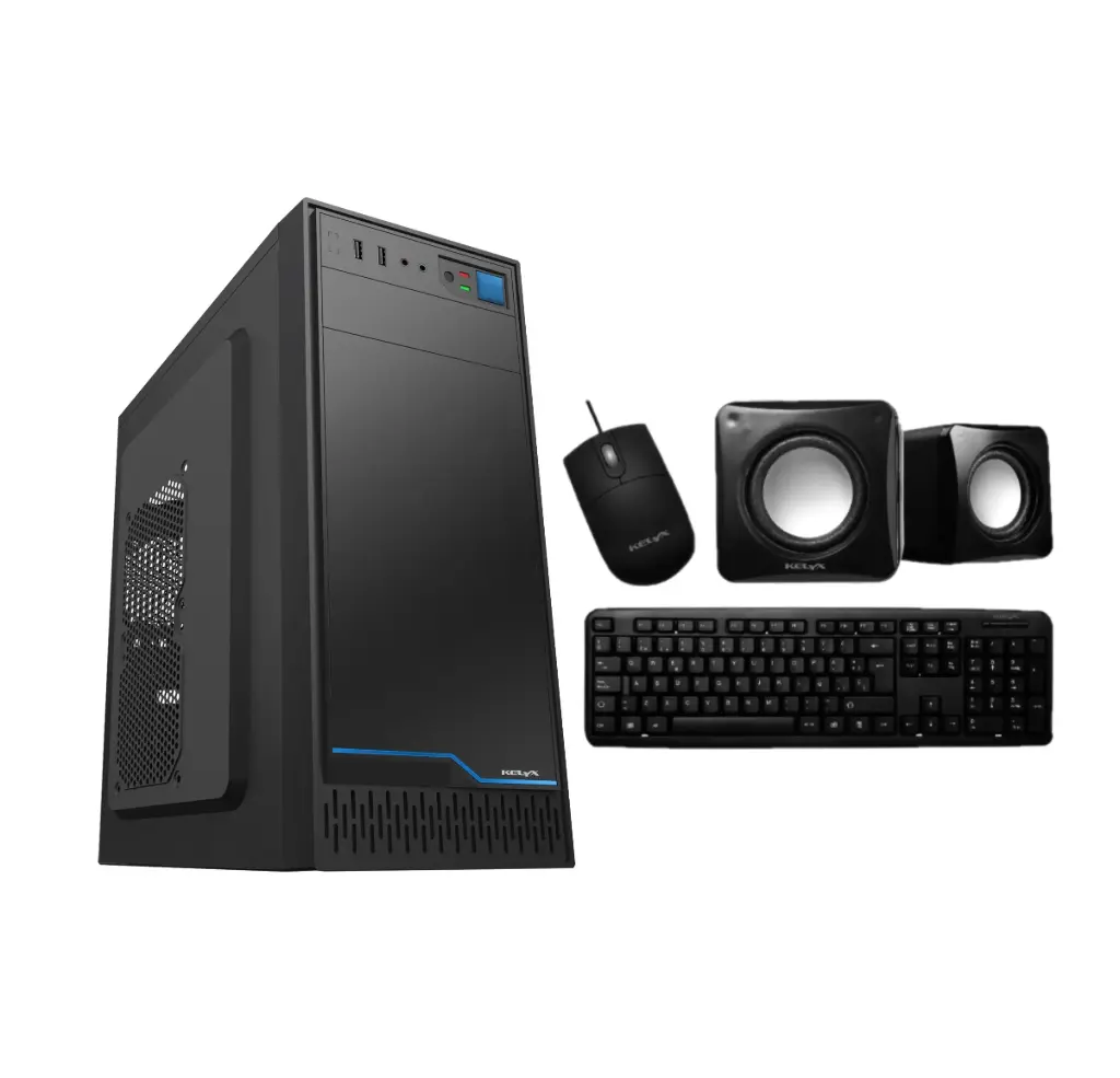 Gabinete Kelyx LC728-20 500W con kit periféricos 