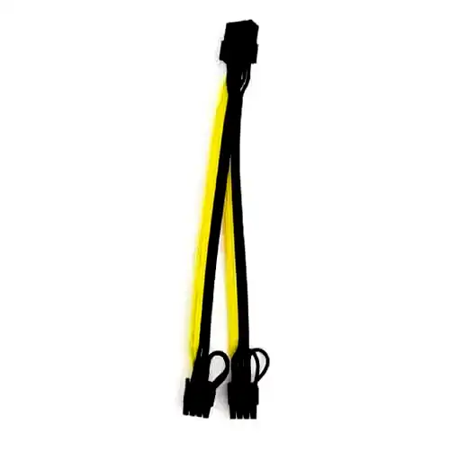 Hub splitter adaptador pcie 8 pines a 6+2 pines mineria rig 30 cm 