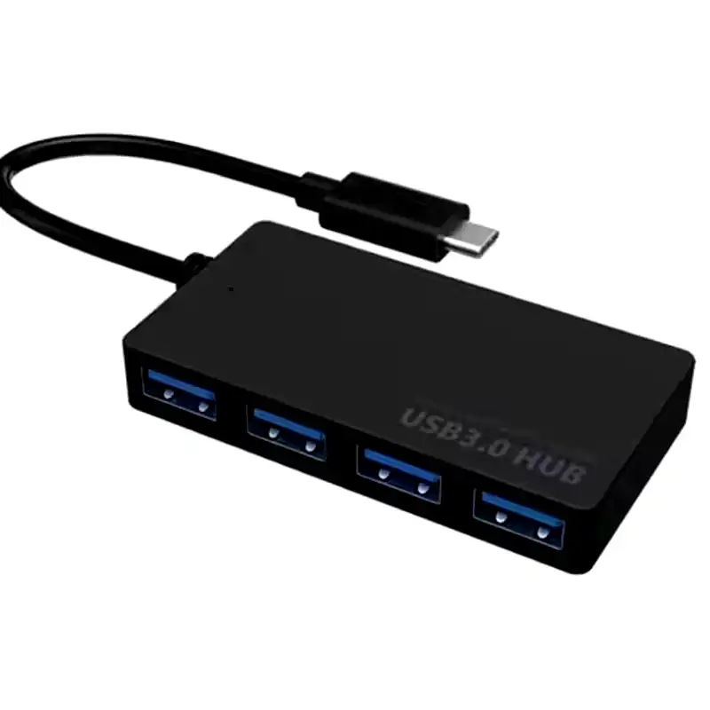 HUB USB tipo c a 4 puertos usb 3.0 Int.co c/entrada de alimentación 