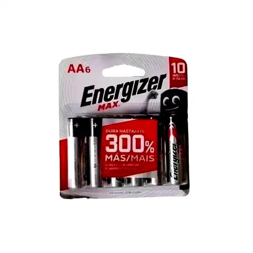 Pila alcalina Energizer Max AA pack x6u (1527)