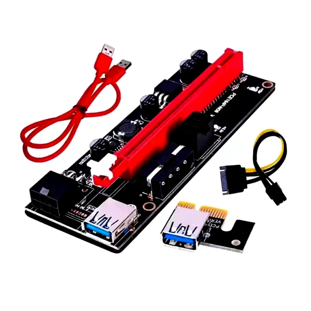 Riser PCIe 16x a 1x USB 60CM Nisuta versión 009S extensión GPU para minería cripto eth 