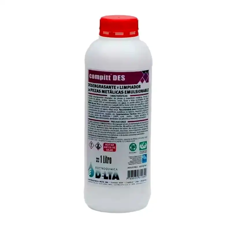 Solvente desengrasante Delta Compitt Des botella 1L 