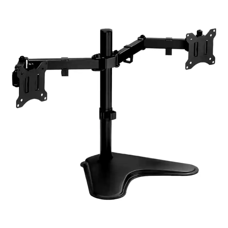 Soporte Klip Xtreme de escritorio doble monitor 13 a 32'' de pie c/brazos 