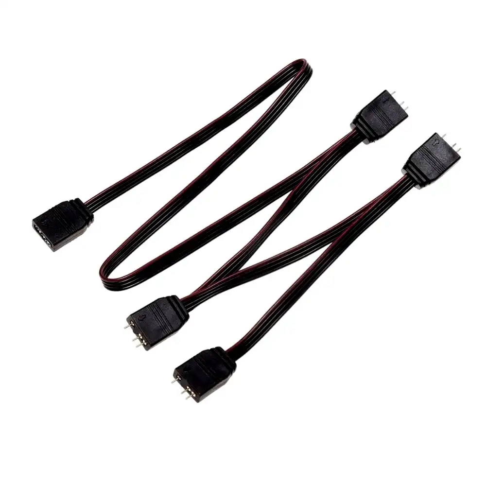 Splitter Hub Divisor LED ARGB 1 a 4 cooler 3 pines 60cm 