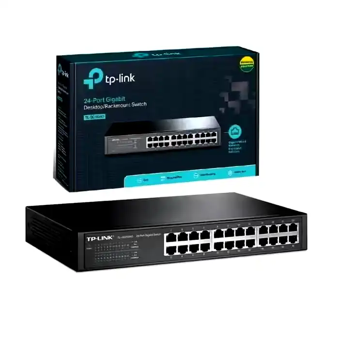 Switch desktop rack TP-Link TL-SG1024DE Easy Smart 24 puertos gigabit gestionable 