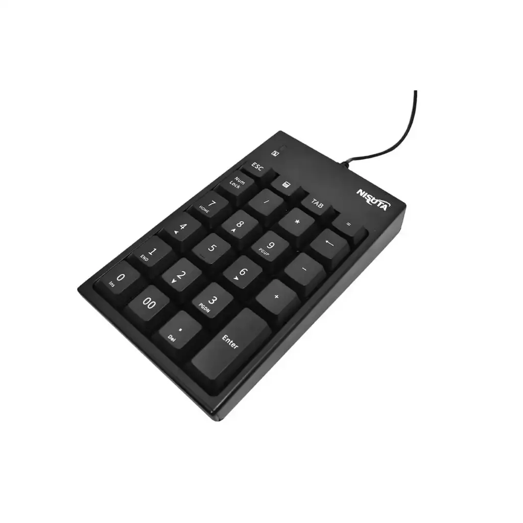 Teclado numérico usb Nisuta con teclas multimedia 