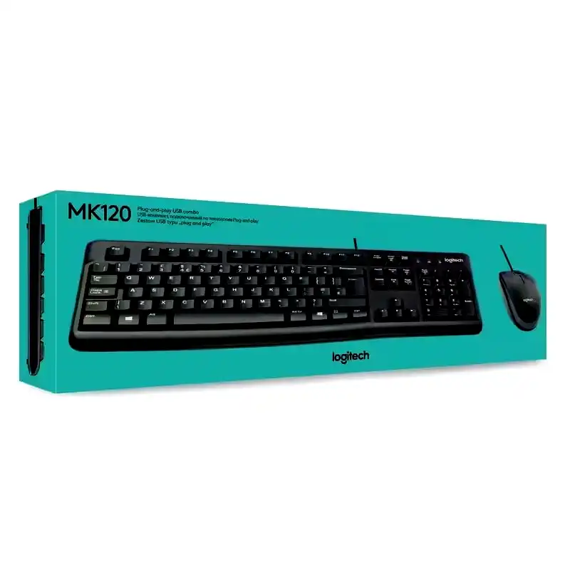 Teclado y mouse Logitech MK120 USB 