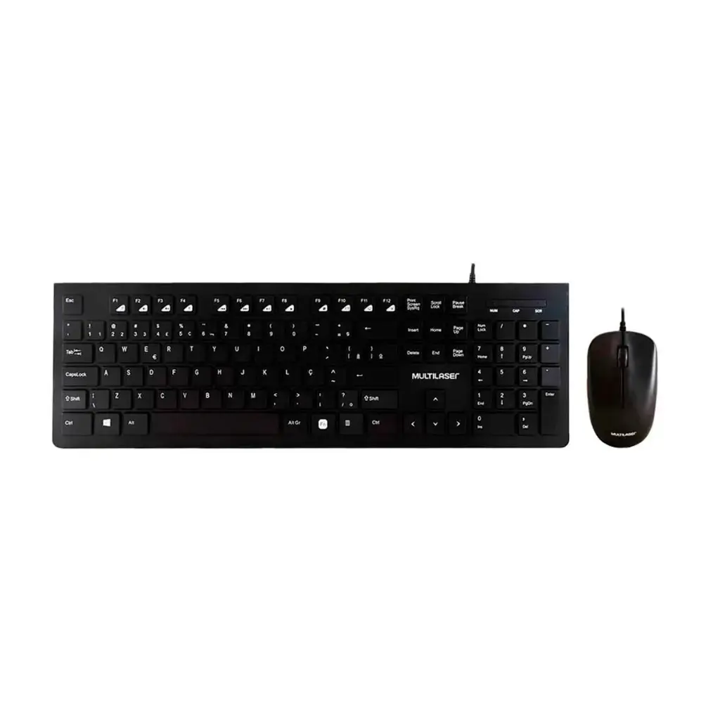 Teclado y mouse usb Multilaser TC240ESP negro