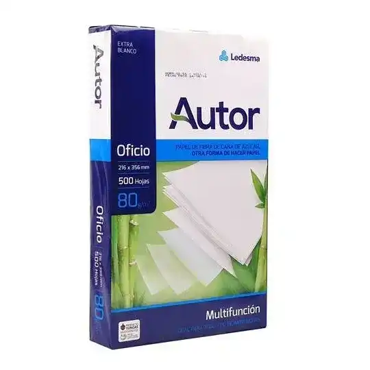 Resma oficio legal de 500 80grs Autor (216 x 356 mm)