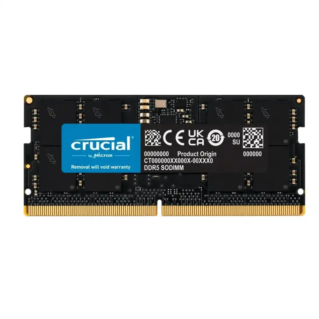 Memoria notebook Crucial 16GB DDR5 4800MHz CL40