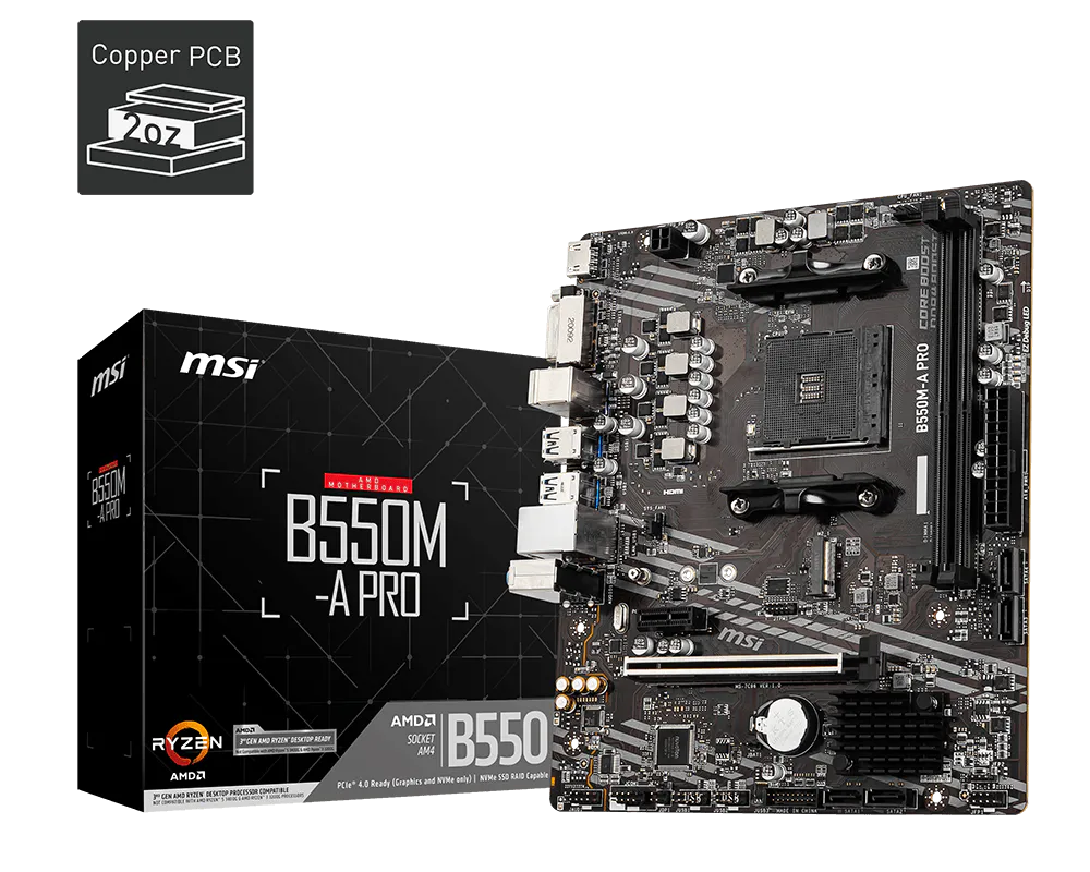 Placa Madre Msi B550M-A PRO AM4